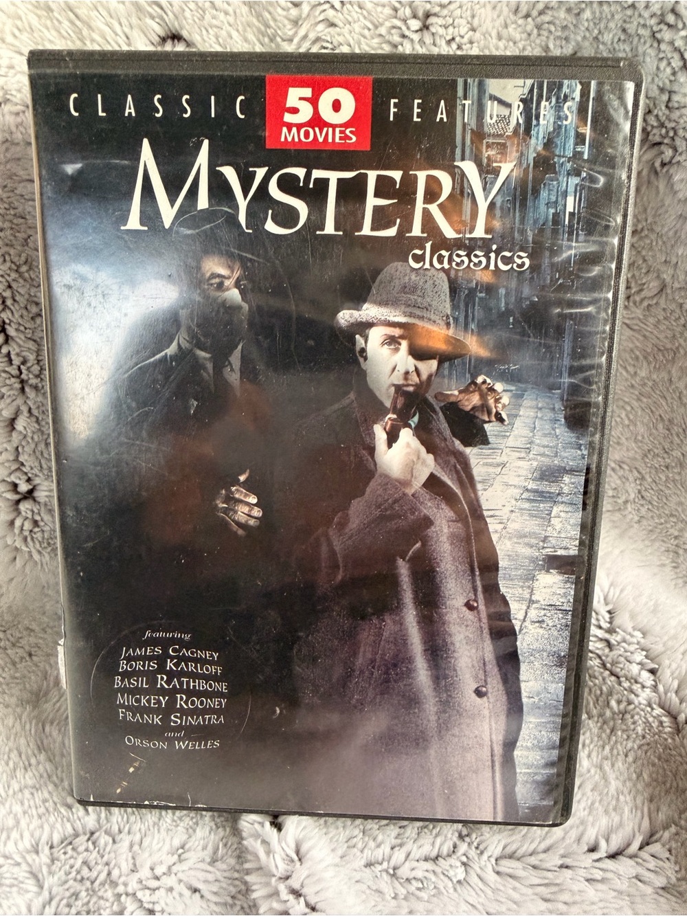 Mystery Classics 50 Movies DVD - Black and Gray Cover